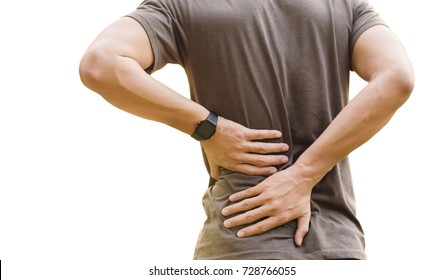 Sport Injury, Man With Back Pain