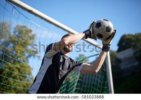 Similar – Image, Stock Photo soccer player Sports