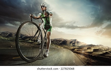 Sport. Road cyclist. 