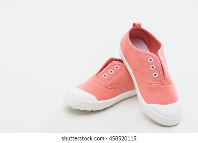 Sport shoes for kid on white background