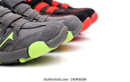 Sport Shoes On White Background