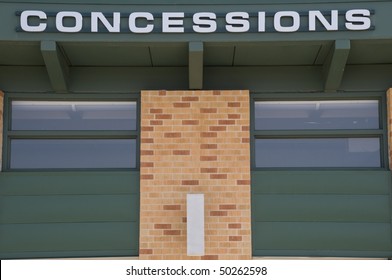 Sport Stadium Concession Stand Sign