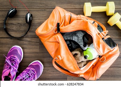 Sports Bag With Sports Equipment