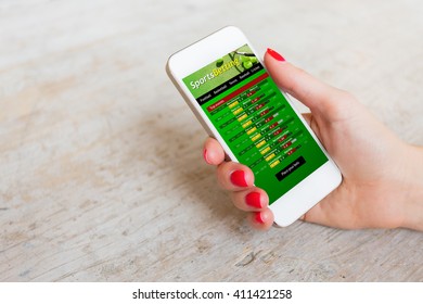 Sports Betting App On Smartphone