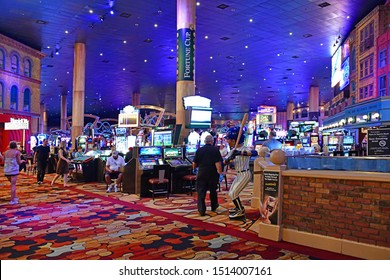 The Sports Book At The New York-New York Hotel & Casino. Las Vegas NV, USA 10-01-18  Sports Book Offers A State Of The Art Viewing Experience. As The World's Leading Sports Betting Company