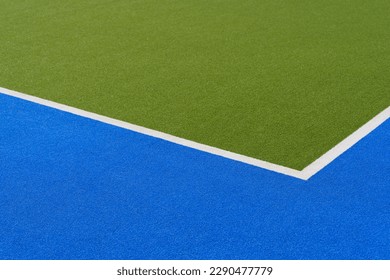 Sports court banner background. Colored artificial turf court in the stadium - Powered by Shutterstock