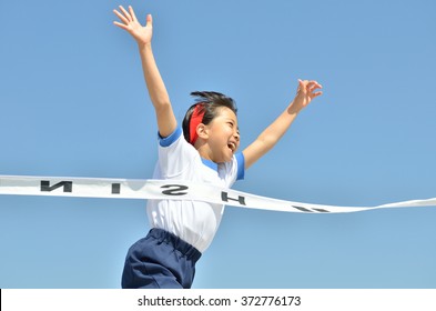 Sports Day, Footrace, Young Girl