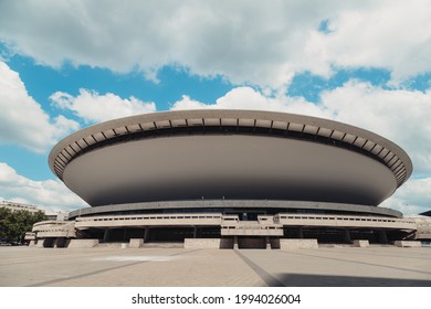 Sports And Entertainment Hall Called Spodek Katowice, Silesia. KATOWICE, POLAND - June 14, 2021