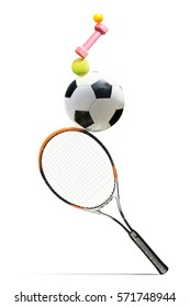 Sports Equipment Isolated