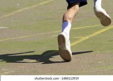 Sports Festival At Japanese Elementary School (footrace)