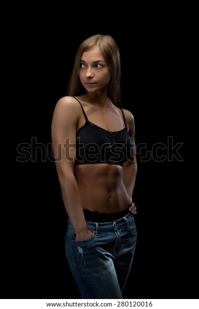 sports girl jeans