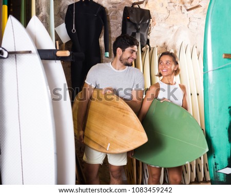 Similar – Beautiful women having fun in a surf class