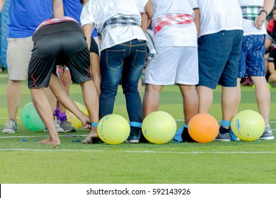 Sports On Artificial Turf (Balloon Stomp Game)