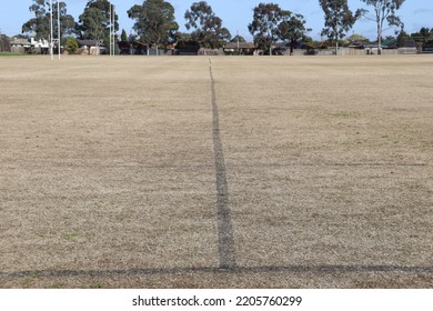 Sports Oval With Line Markings In Suburban Location