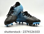 Sports shoes blue soccer shoes