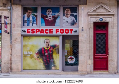 
Sports shop with Andres Iniesta, in Bordeaux. September 2013. France