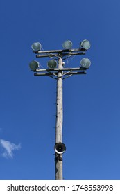 Sports Stadium Lights On A Light Pole