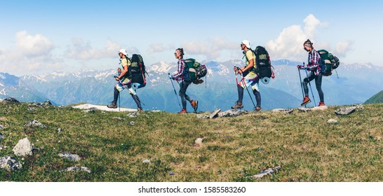 Sports Travel Background Photo Collage Cheerful Stock Photo 1585583260 ...