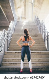 Sports Woman Preparing For A Challenge 