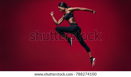 Similar – Image, Stock Photo Fit mixed race woman sitting on cube in smoke