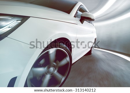 Sportscar in Tunnel