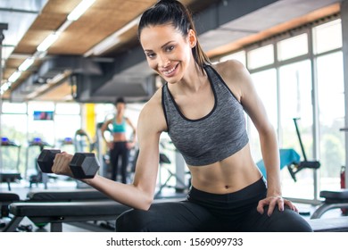 Tired Exhausted Woman Relaxing After Fitness Stock Photo (Edit Now ...