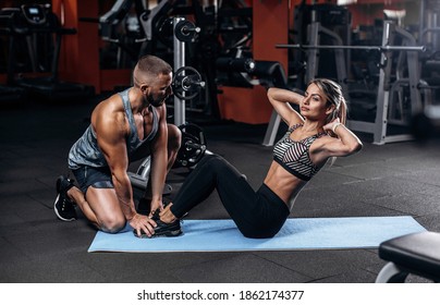 Couple Training Gym High Five During Stock Photo 1213267498 | Shutterstock