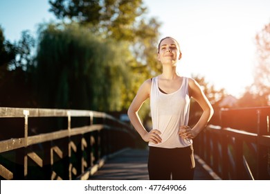 Sporty Woman Living A Healthy Life