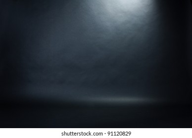 Spotlight Studio Interior, Black Background