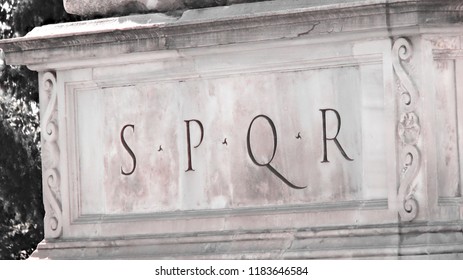 SPQR - Roman Imperium - Rome - Italy