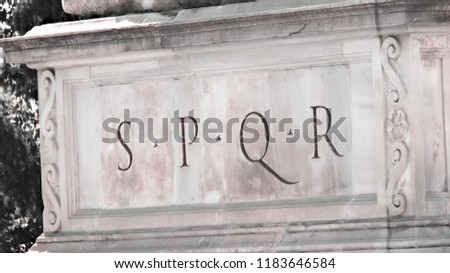 SPQR - Roman Imperium - Rome - Italy
