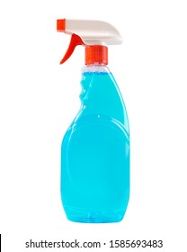 Spray Bottle For Glass Cleaning Isolated On White