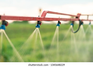 Spray Heads Of Agricultural Sprayers. Watering Machine. Spraying Machine.