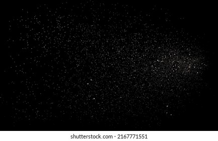 Sprayed water. Splashes and drops of water isolated on black background. - Powered by Shutterstock