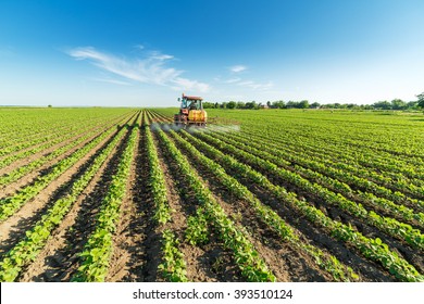 Spraying Soybean Crops