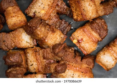 A Spread Of Various Delicious Cooked Meats To Be Served 