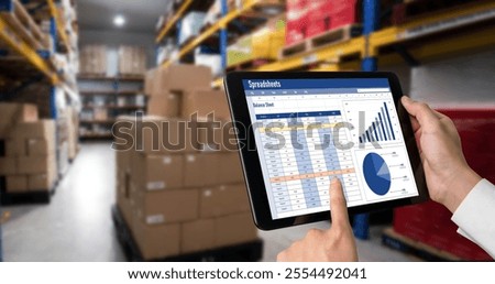 Spreadsheet document information financial startup concept. data and graphs in spreadsheet documents for online analysis project dashboard accounting digital snugly