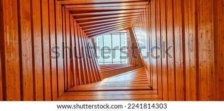 Sprial interior of a building