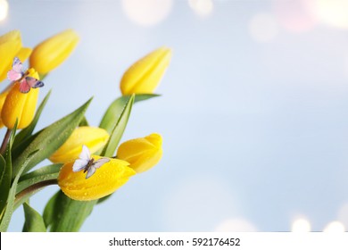 Spring Background. Greeting Card For Mother's Day, 8 March, Birthday, Teacher's Day