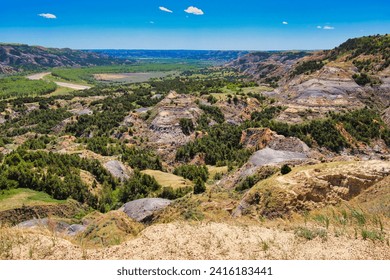 Spring at the Badlands in Theodore Roosevelt National Park in North Dakota.