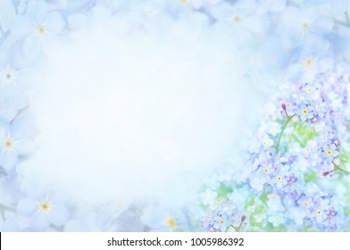 Blue Flowers Background Royalty-Free Stock Photo