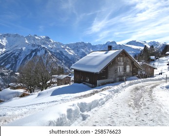 Spring In Braunwald, Famous Swiss Skiing Resort 