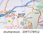 Spring Creek on the USA map