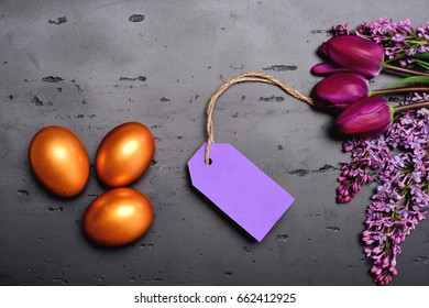 Spring Easter composition. 
