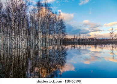 Spring Flooding In Siberia