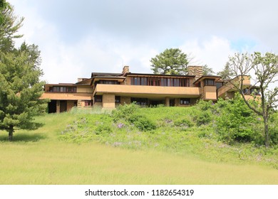 Spring Green, Wisconsin - 05/28/2016: Taliesin East. Architect Frank Lloyd Wright. Built 1925.