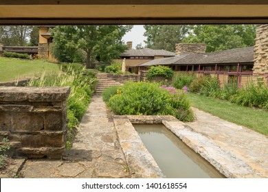 Spring Green, Wisconsin-7/10/2018:Taliesin East, Architect Frank Lloyd Wright, Built In 1925.