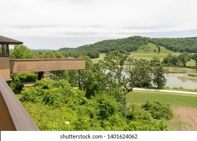 Spring Green, Wisconsin-7/10/2018:Taliesin East, Architect Frank Lloyd Wright, Built In 1925.