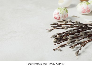 Spring holiday - Easter, concept of Easter with willow