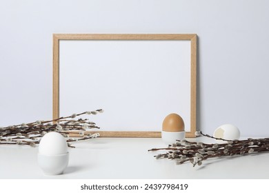 Spring holiday - Easter, concept of Easter with willow